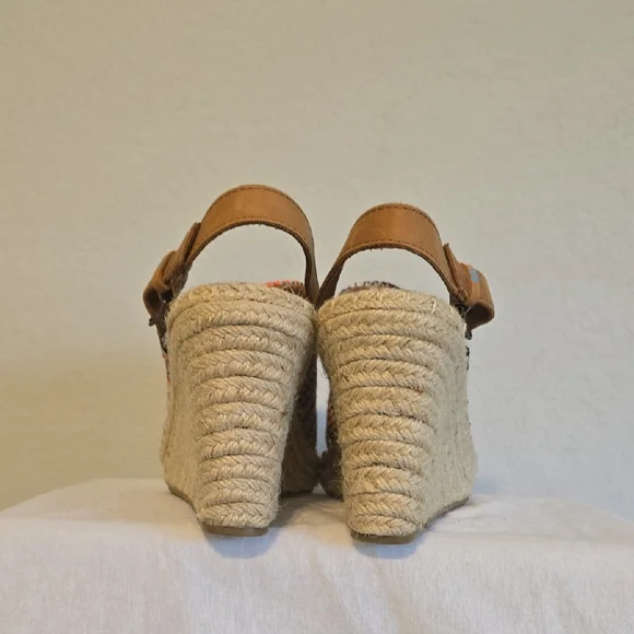 Toms Multicolor Woven Espadrille Wedges - Picture 3 of 15